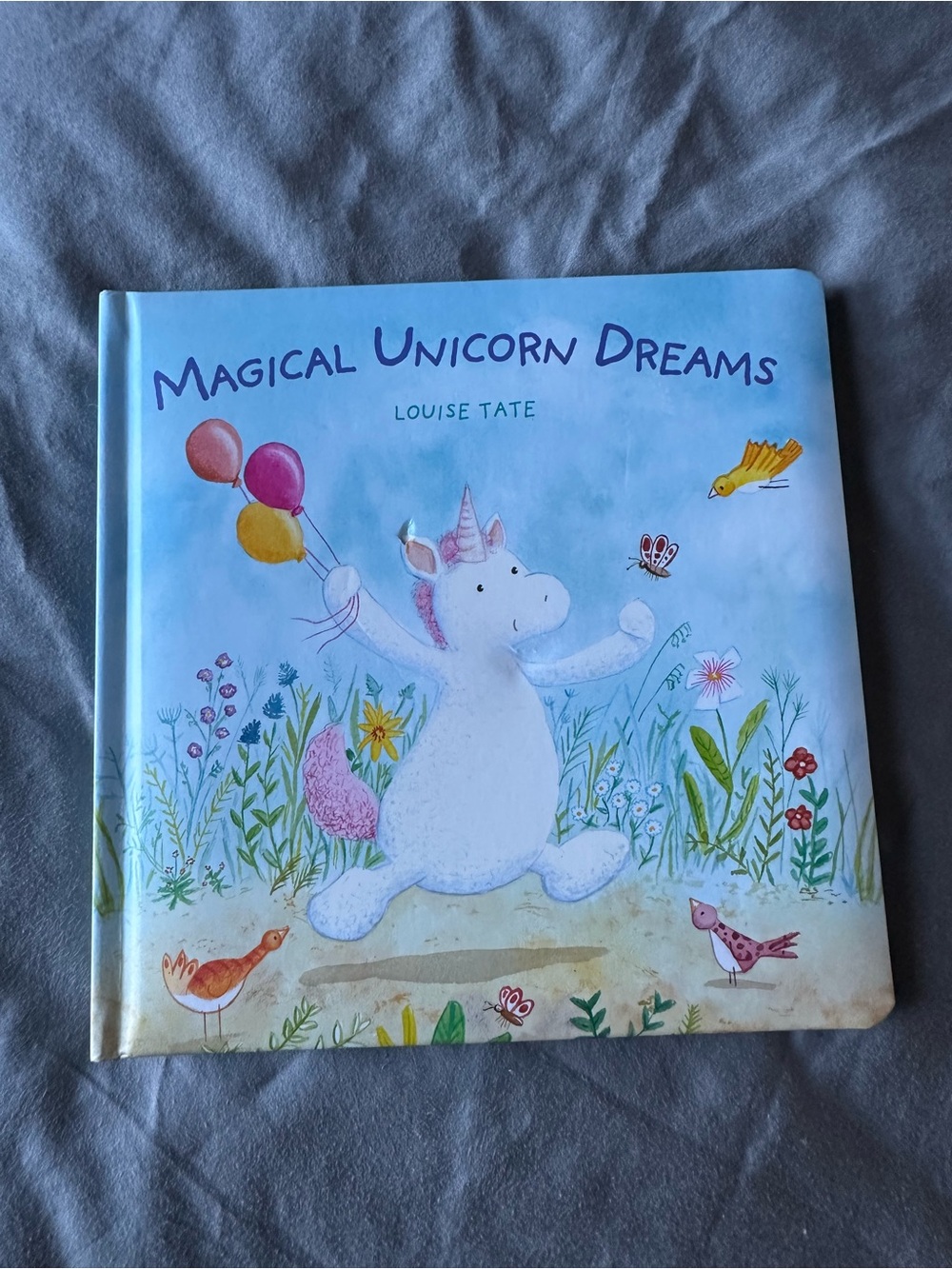 Jellycat Magical Unicorn Dreams Book - Blue, White, Pink